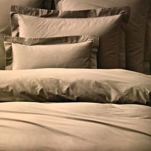 Italian Pair Cafe RH Vintage Stone Wash Euro Shams